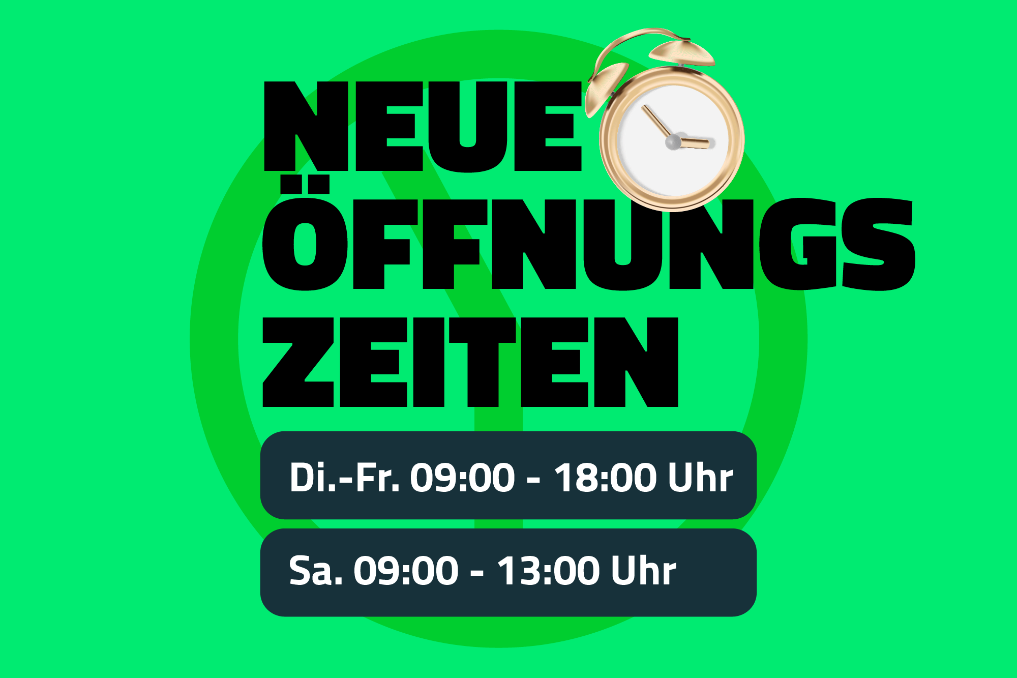 Personell begründete Öffnungszeiten